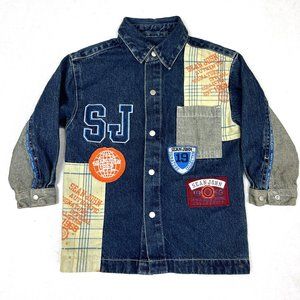 Sean John denim applique jacket/shirt 4